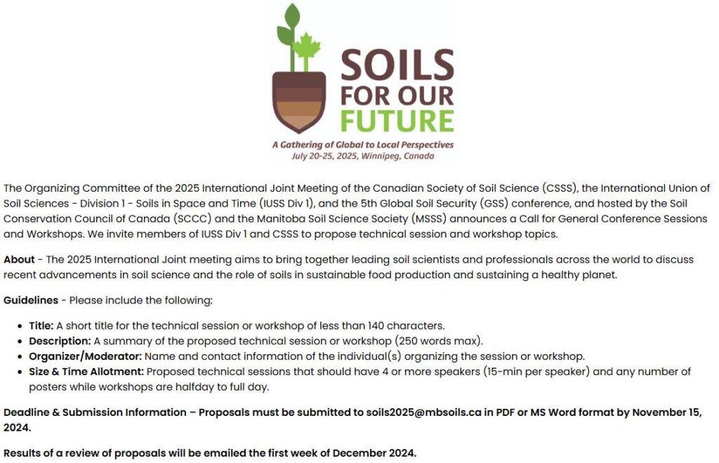 2025 IUSS Division 1 Meeting "Soils For Our Future 2025 Conference: A Gathering of Local Perspectives"